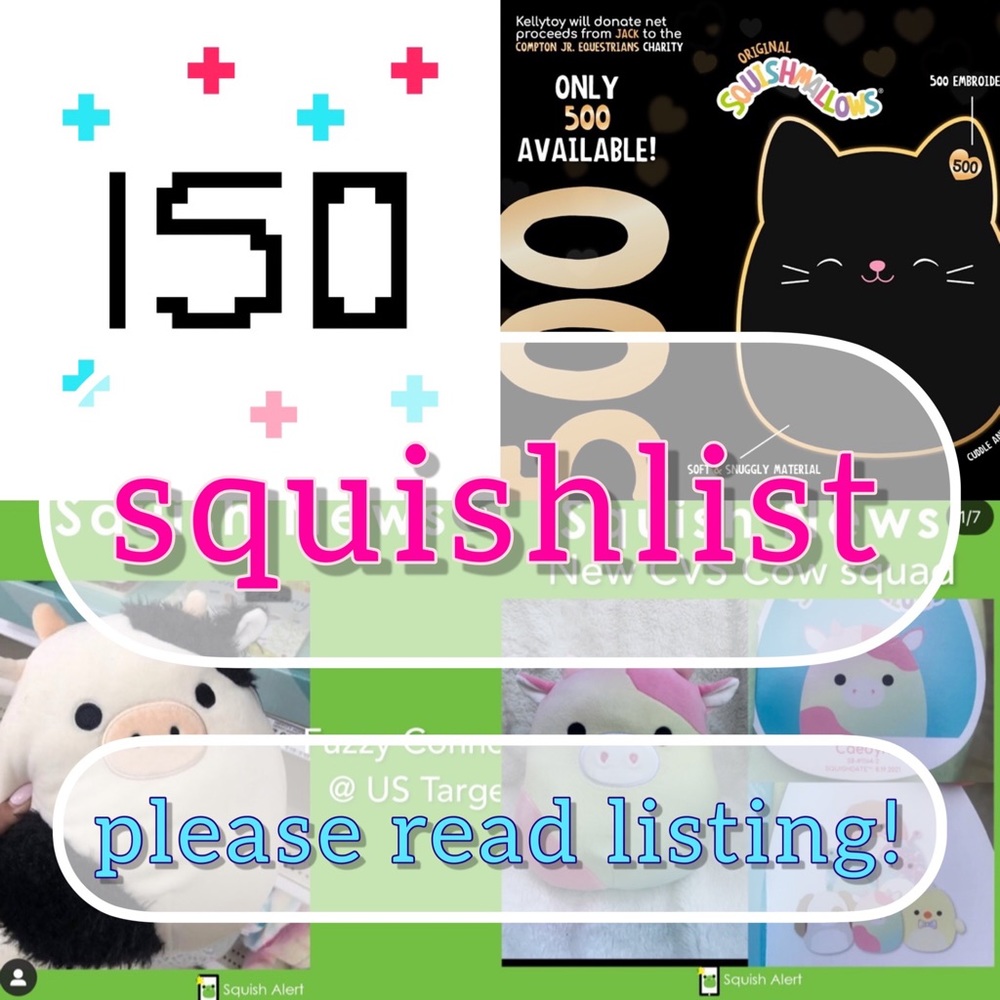 🦄ISO: Squishlist - Collecting all cats, bats, cows, dragons & halloween squish